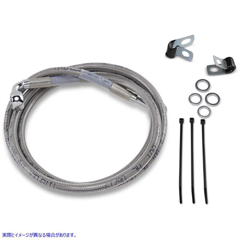 取寄せ ブレーキライン - フロント - +6インチ - ステンレススチール ドラッグスペシャリティーズ Brake Line - Front - +6 - Stainless Steel 1741-2659 17412659