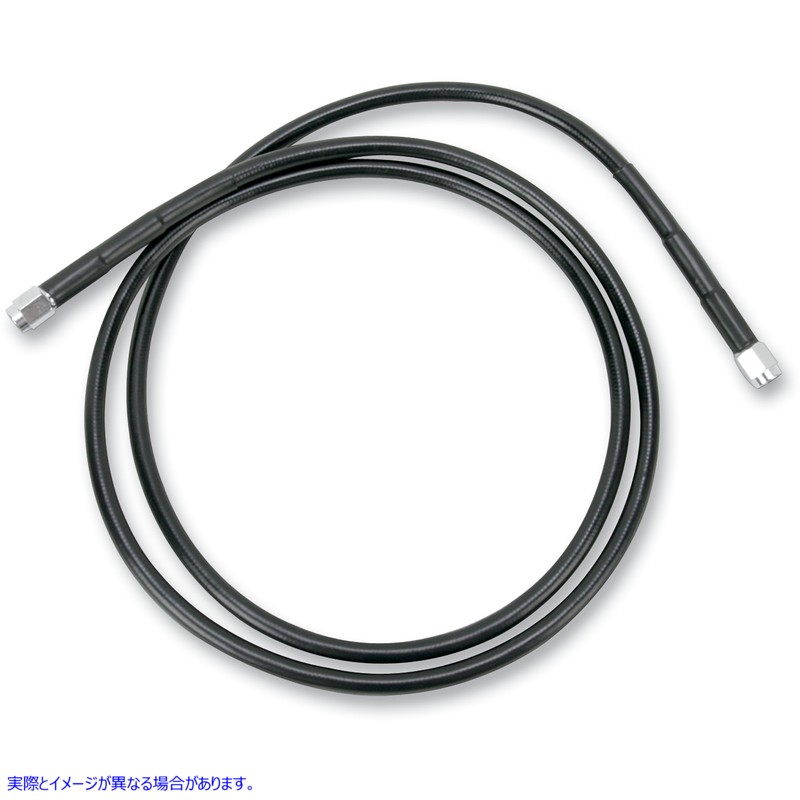 取寄せ ユニバーサルブレーキライン - ブラック - 44インチ ドラッグスペシャリティーズ Universal Brake Line - Black - 44 1741-2725 17412725