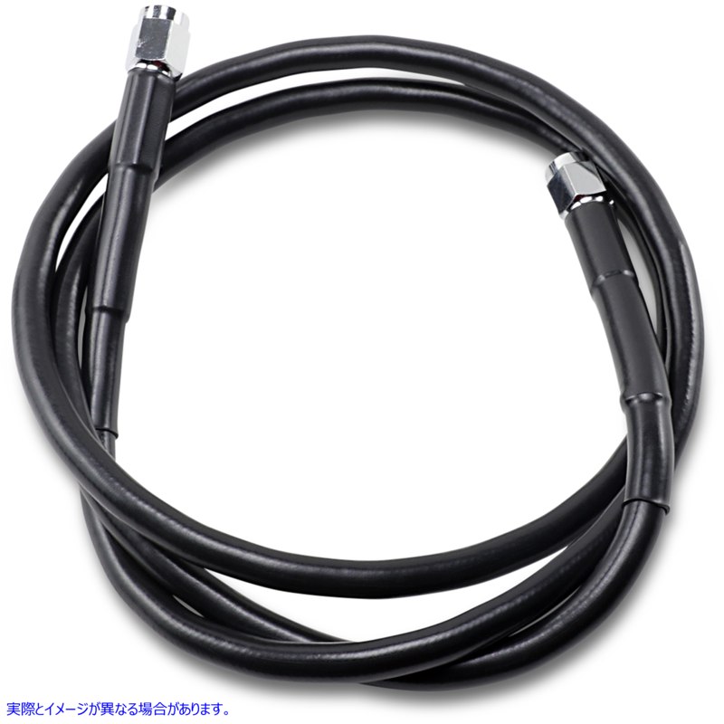 取寄せ ユニバーサルブレーキライン - ブラック - 45インチ ドラッグスペシャリティーズ Universal Brake Line - Black - 45 1741-2726 17412726