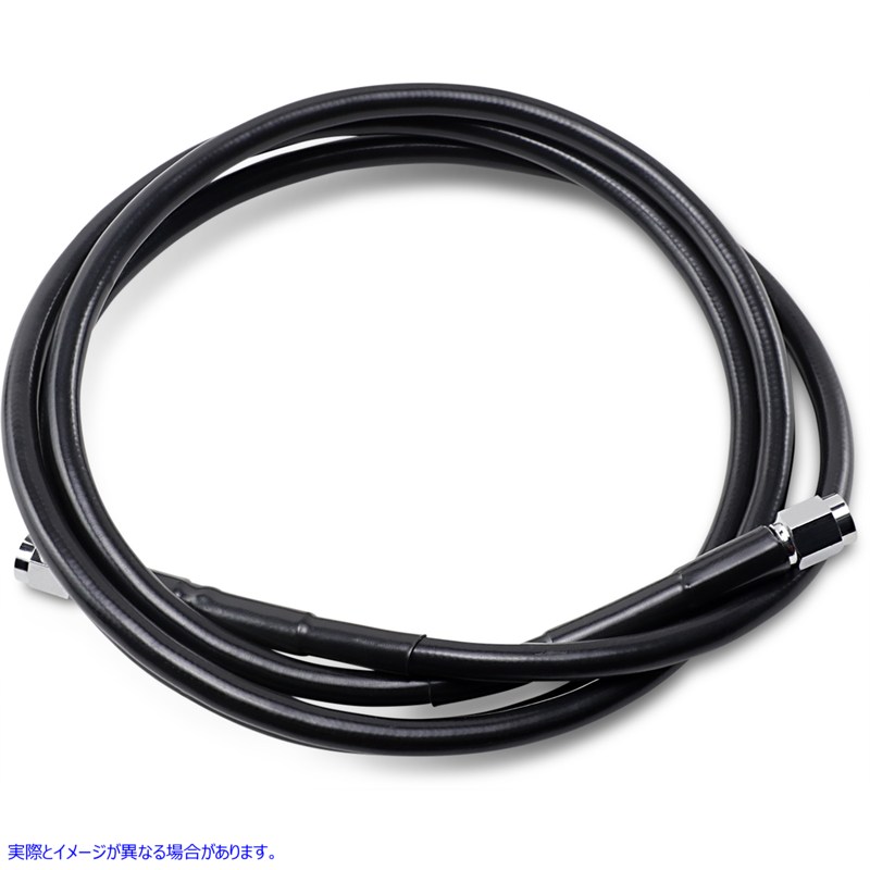 取寄せ ユニバーサルブレーキライン - ブラック - 64インチ ドラッグスペシャリティーズ Universal Brake Line - Black - 64 1741-2737 17412737