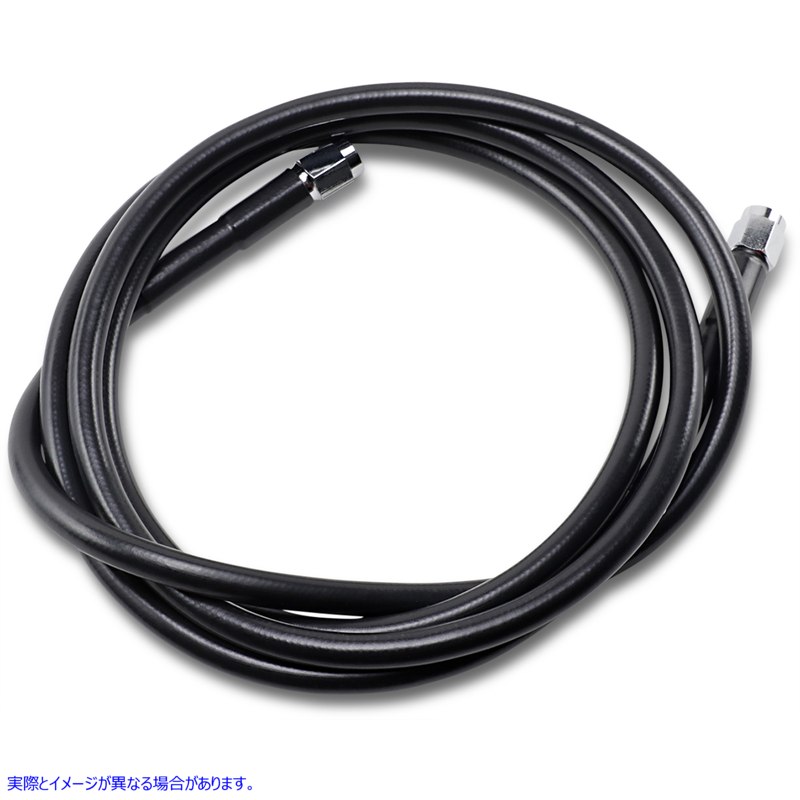 取寄せ ユニバーサルブレーキライン - ブラック - 66インチ ドラッグスペシャリティーズ Universal Brake Line - Black - 66 1741-2738 17412738