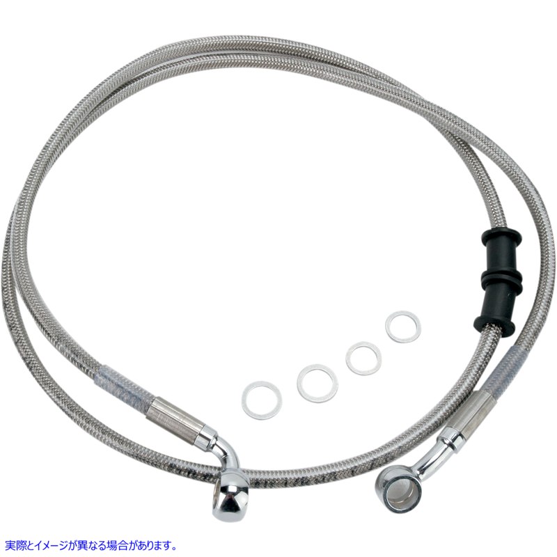 取寄せ ブレーキライン - フロント（上部） - ステンレススチール ドラッグスペシャリティーズ Brake Line - Front (Upper) - Stainless Steel 1741-2780 17412780