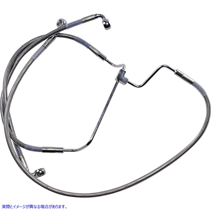 取寄せ ブレーキライン - +4インチ - ステンレススチール ドラッグスペシャリティーズ Brake Line - +4 - Stainless Steel 1741-3977 17413977