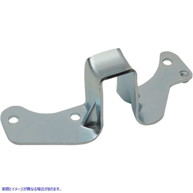 取寄せ リアエキゾーストパイプブラケット - クローム ドラッグスペシャリティーズ Rear Exhaust Pipe Bracket - Chrome 1861-1109 18611109