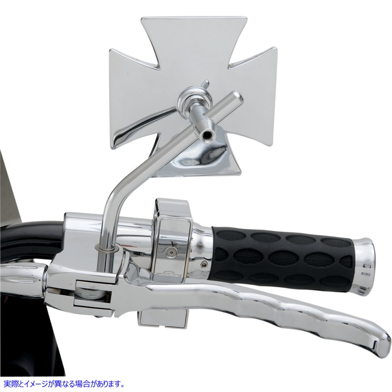 取寄せ マルタミラー - 丸型ステム ドラッグスペシャリティーズ Maltese Mirror - Round Stem 1901-6060 19016060