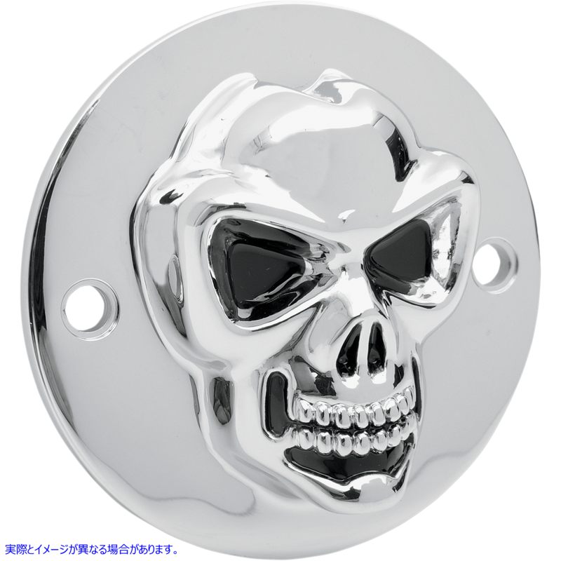取寄せ 3Dスカルポイントカバー - ビッグツイン ドラッグスペシャリティーズ 3-D Skull Points Cover - Big Twin 1902-0185 19020185