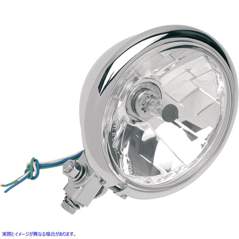 取寄せ ボトムマウント スプリンガー ヘッドライト - 5-3/4インチ - クローム ドラッグスペシャリティーズ Bottom Mount Springer Headlight - 5-3/4 - Chrome 2001-0099 20010099