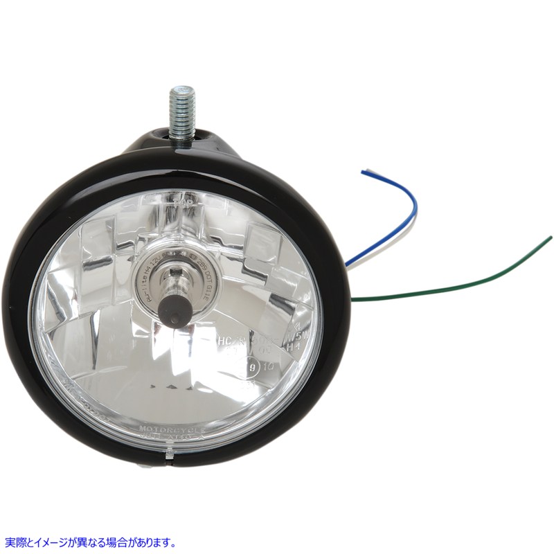 取寄せ トップマウントヘッドライト - 5-3/4インチ - ブラック ドラッグスペシャリティーズ Top Mount Headlight - 5-3/4 - Black 2001-0807 20010807