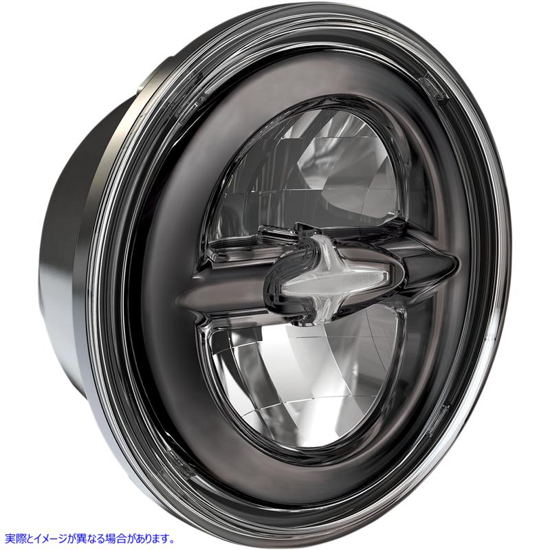 取寄せ 5.75インチ リフレクタースタイル LED ヘッドランプ - ダーククローム ドラッグスペシャリティーズ 5.75 Reflector Style LED Headlamp - Dark Chrome 2001-1791 20011791
