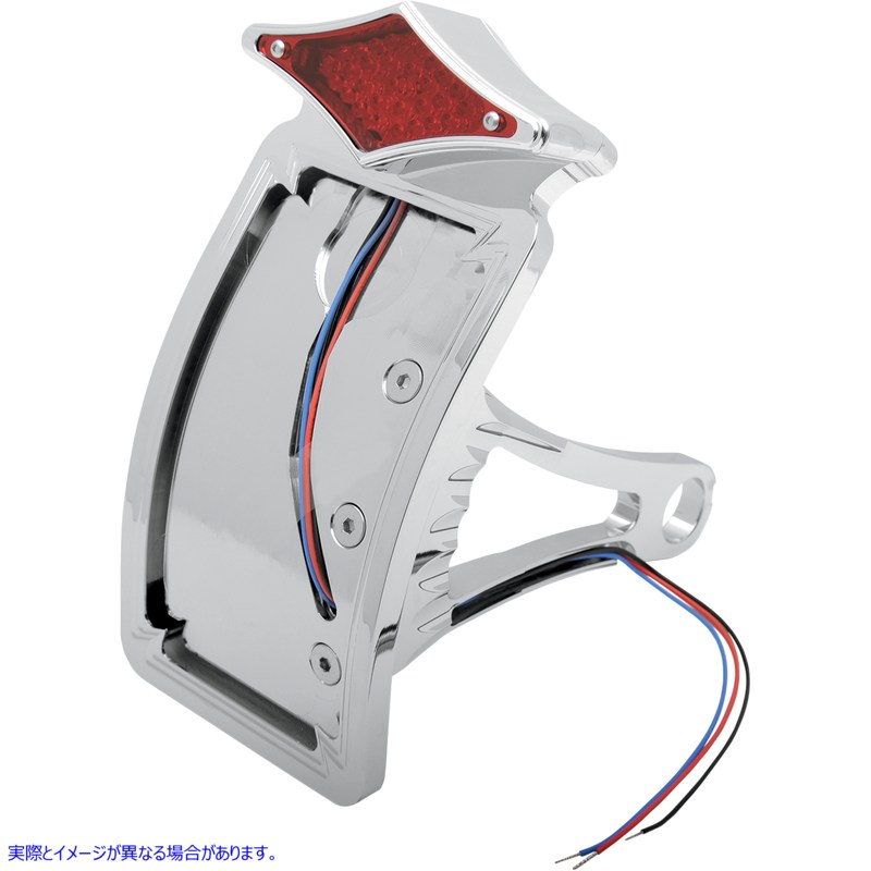 取寄せ サイドマウント テールライト/ナンバープレートマウント - カーブ垂直 - ダイヤモンド ドラッグスペシャリティーズ Side Mount Taillight/License Plate Mount - Curved Vertical - Diamond 2010-0557 20100557