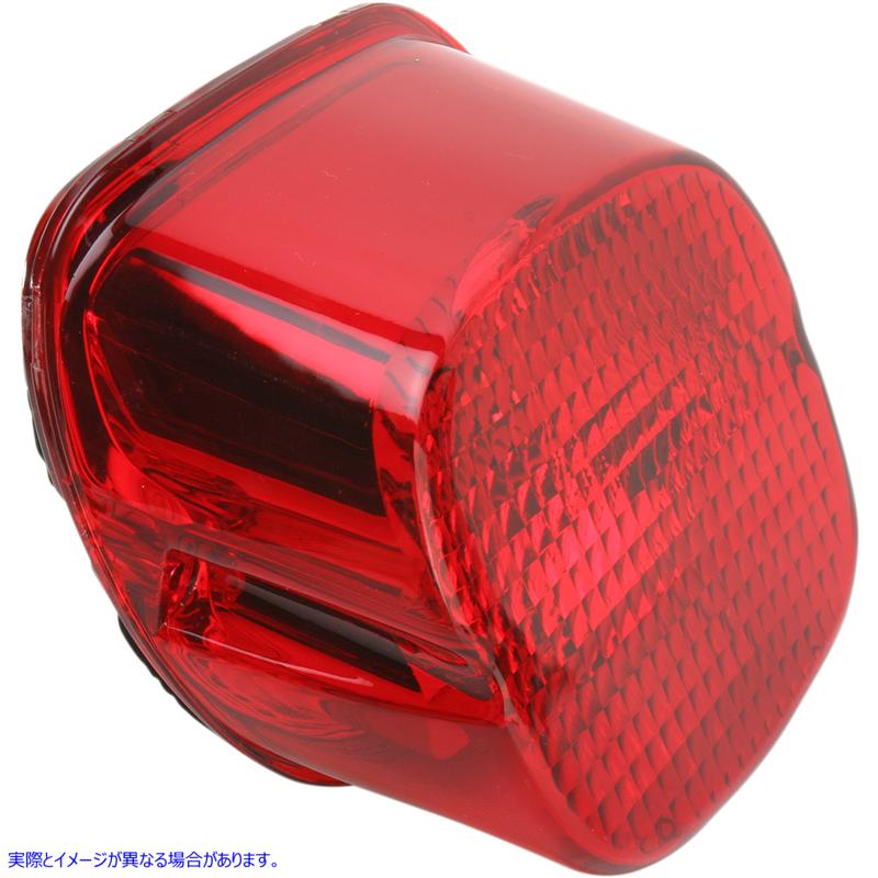 取寄せ テールライトレンズ - 下部タグウィンドウ - 赤 ドラッグスペシャリティーズ Taillight Lens - Bottom Tag Window - Red 2010-0783 20100783