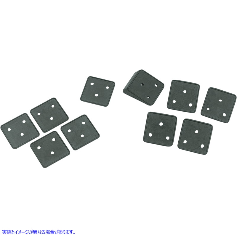 取寄せ ナンバープレート取り付けガスケット - フラットスタイル ドラッグスペシャリティーズ License Plate Mounting Gaskets - Flat Style 2030-0015 20300015