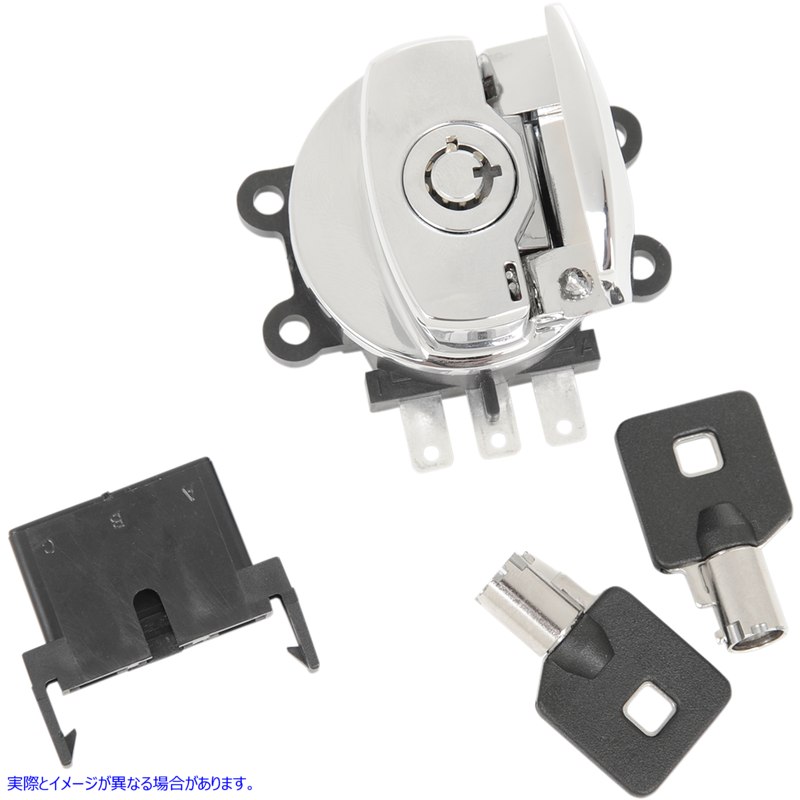 取寄せ サイドヒンジイグニッションスイッチ - クローム ドラッグスペシャリティーズ Side Hinge Ignition Switch - Chrome 2106-0224 21060224