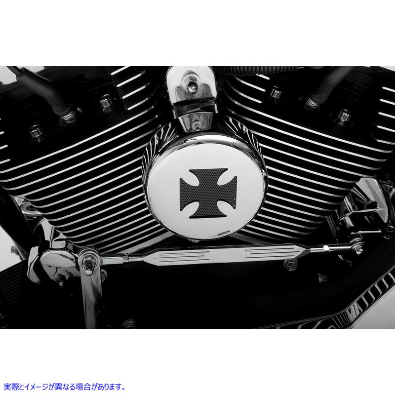 取寄せ ホーンカバー - クロス - クローム ドラッグスペシャリティーズ Horn Cover - Cross - Chrome 2107-0026 21070026