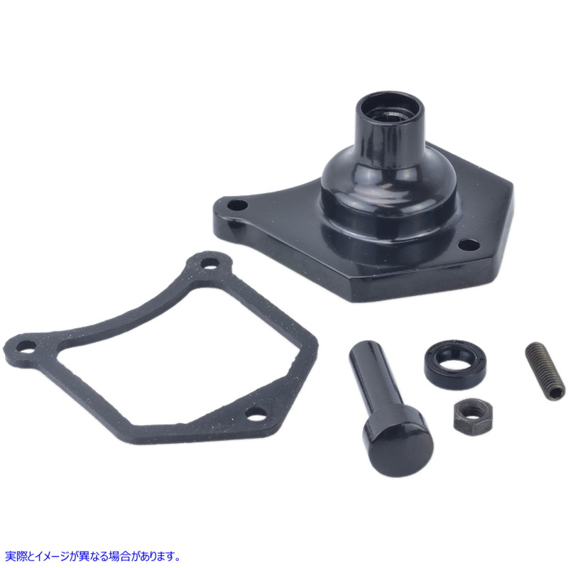 取寄せ ソレノイドエンドカバー - スターターボタン - グロスブラック ドラッグスペシャリティーズ Solenoid End Cover - Starter Button - Gloss Black 2110-0992 21100992
