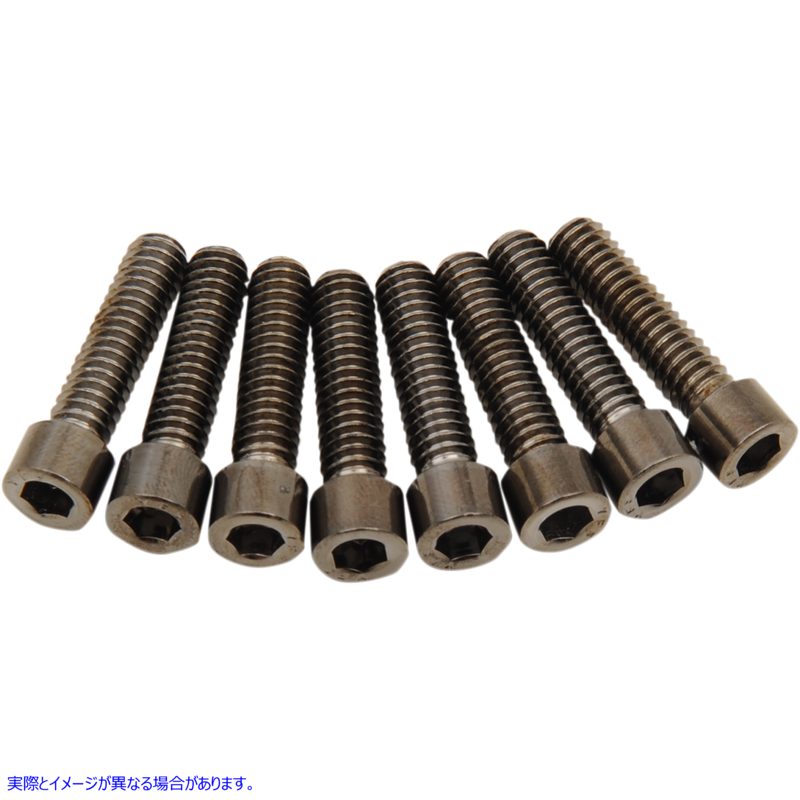 取寄せ ボルトキット - リフター - ブラック/クローム - スムース - M8 ドラッグスペシャリティーズ Bolt Kit - Lifter - Black/Chrome - Smooth - M8 2401-1020 24011020