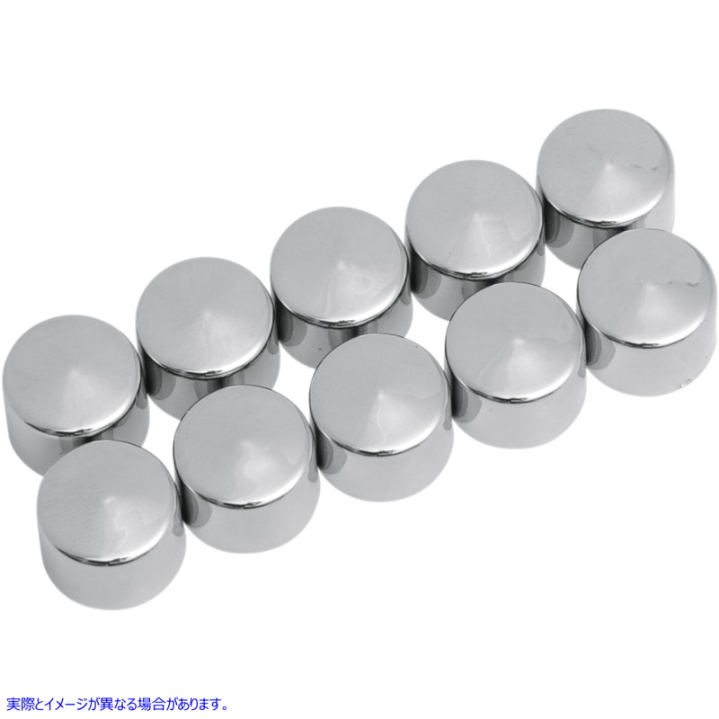 取寄せ ボルトカバーキット ドラッグスペシャリティーズ Bolt Covers - Hex - 7/16 - Chrome - 10 Pack 2402-0116 24020116