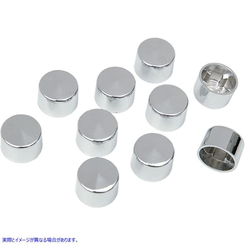 取寄せ ボルトカバーキット ドラッグスペシャリティーズ Bolt Covers - 12 Point - 1/4 - Chrome - 10 Pack 2402-0124 24020124