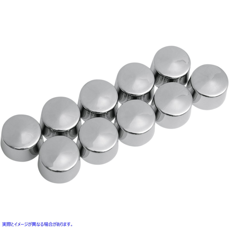 取寄せ ボルトカバーキット ドラッグスペシャリティーズ Bolt Covers - 12 Point - 10 mm - Chrome - 10 Pack 2402-0129 24020129