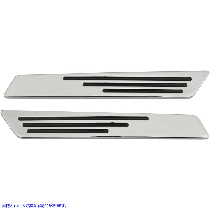 取寄せ サドルバッグヒンジインサート - クローム - FL 14-22 ドラッグスペシャリティーズ Saddlebag Hinge Inserts - Chrome - FL '14-'22 3501-0962 35010962