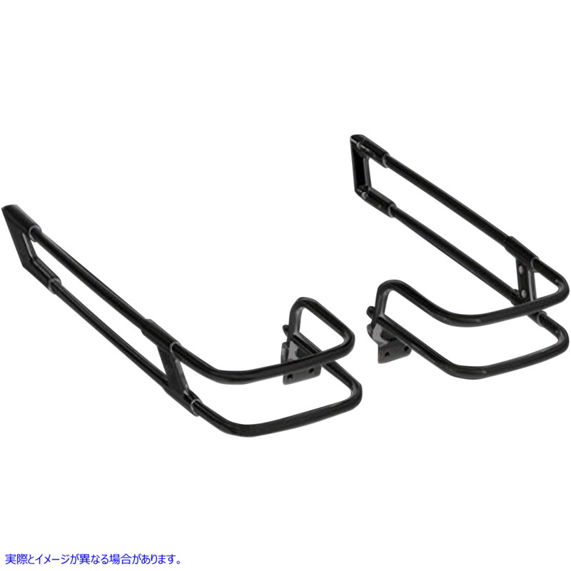 取寄せ サドルバッグガードレール - ブラック - FL 14-24 ドラッグスペシャリティーズ Saddlebag Guard Rails - Black - FL '14-'24 3501-1246 35011246