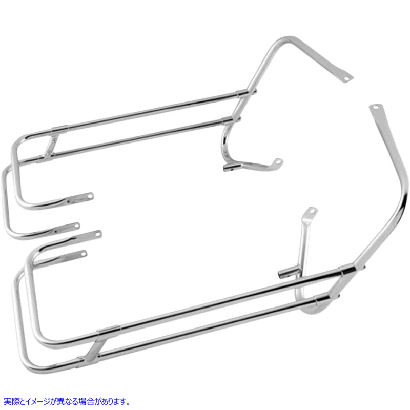 取寄せ サドルバッグガード/サイドレールキット ドラッグスペシャリティーズ Saddlebag Rail - Chrome - FL '97-'08 3501-1249 35011249