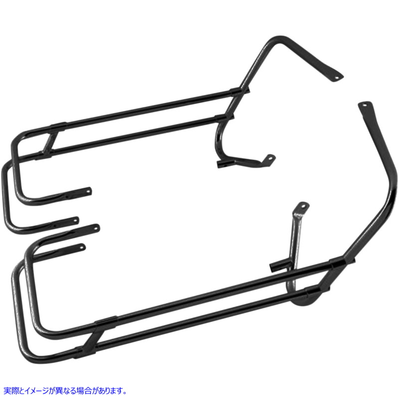取寄せ サドルバッグレール - ブラック - FL 97-08 ドラッグスペシャリティーズ Saddlebag Rail - Black - FL '97-'08 3501-1250 35011250