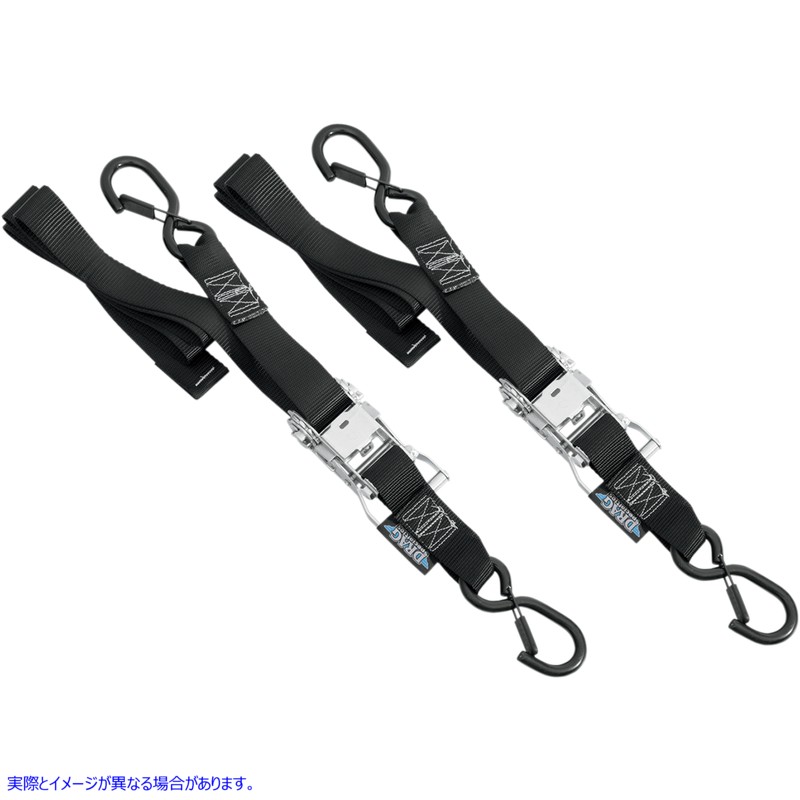 取寄せ ラチェットタイダウン - 1-1/2インチ x 6フィート - ブラック ドラッグスペシャリティーズ Ratchet Tie-Downs - 1-1/2 x 6' - Black 3920-0181 39200181