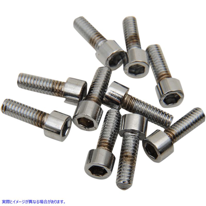 取寄せ ＃8＆＃10細かく粗いボルトの品揃え ドラッグスペシャリティーズ Bolts - Socket-Head - Replacement - Knurled/Coarse Thread - #8-32 x 1/2 - 10 Pack DS-190584 DS190584