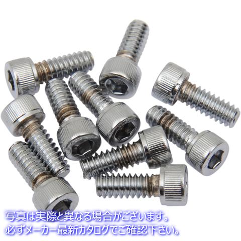 取寄せ ＃8＆＃10細かく粗いボルトの品揃え ドラッグスペシャリティーズ Bolts - Socket-Head - Replacement - Knurled/Coarse Thread - #10-24 x 3/8 - 10 Pack DS-190586 DS190586