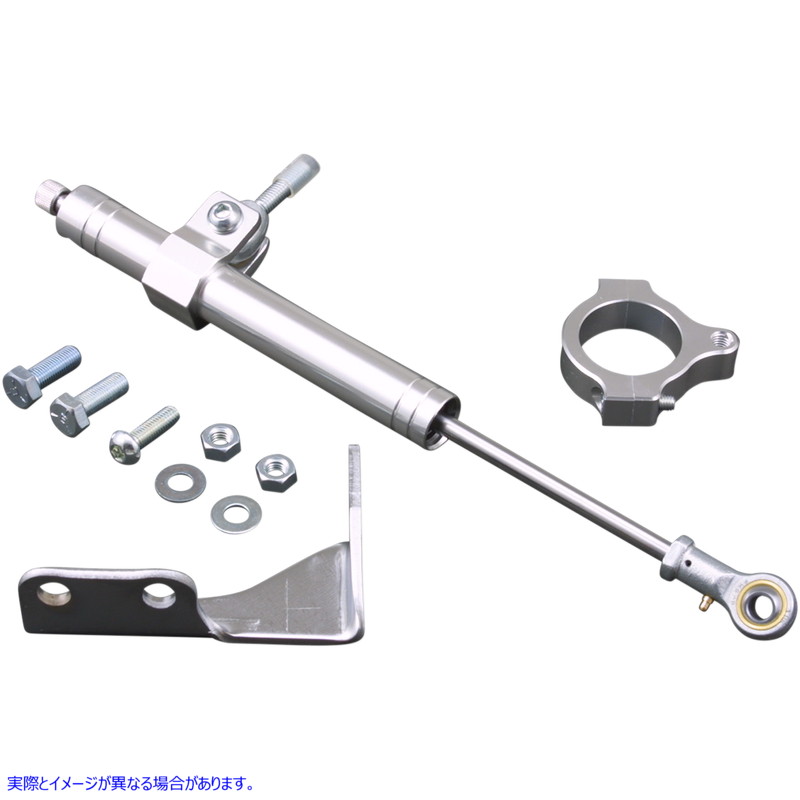 取寄せ ステアリングダンパー - クローム - 88-03 XL ドラッグスペシャリティーズ Steering Damper - Chrome - '88-'03 XL DS221908 DS221908