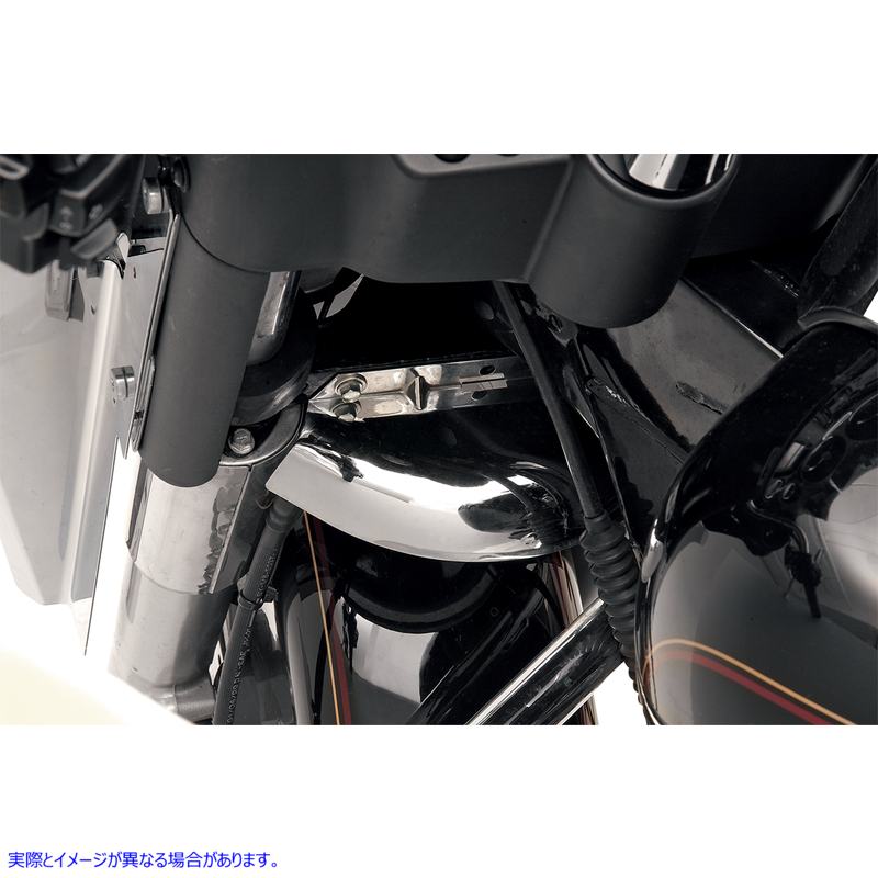 取寄せ フロントフォークエアバッフル - クローム ドラッグスペシャリティーズ Front Fork Air Baffle - Chrome DS222979 DS222979