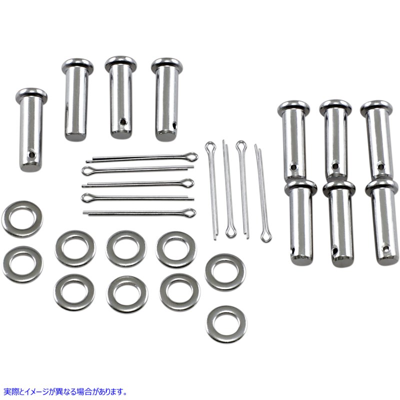 取寄せ Clevis Pin Kit ドラッグスペシャリティーズ Clevis Pin - Washer - Chrome DS-241047 DS241047