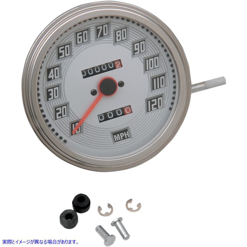 取寄せ FLスタイル 2240:60 スピードメーター - ビレットルックフェイス ドラッグスペシャリティーズ FL-Style 2240:60 Speedometer - Billet-Look Face DS-243832 DS243832