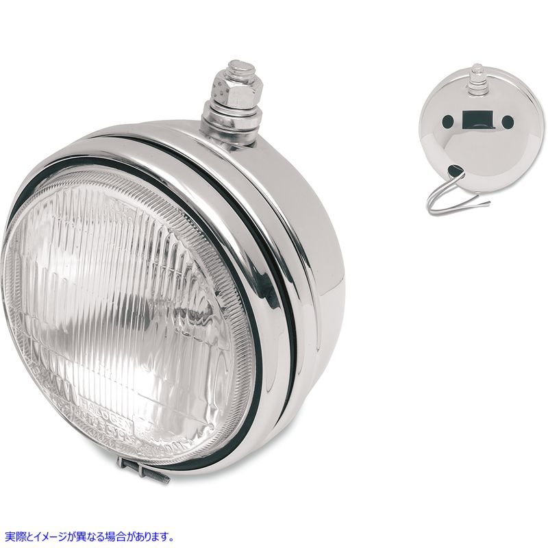 取寄せ ヘッドライト - 5-3/4インチ - クローム - 75-89 FX/R XL ドラッグスペシャリティーズ Headlight - 5-3/4 - Chrome - '75-'89 FX/R XL DS-280044 DS280044
