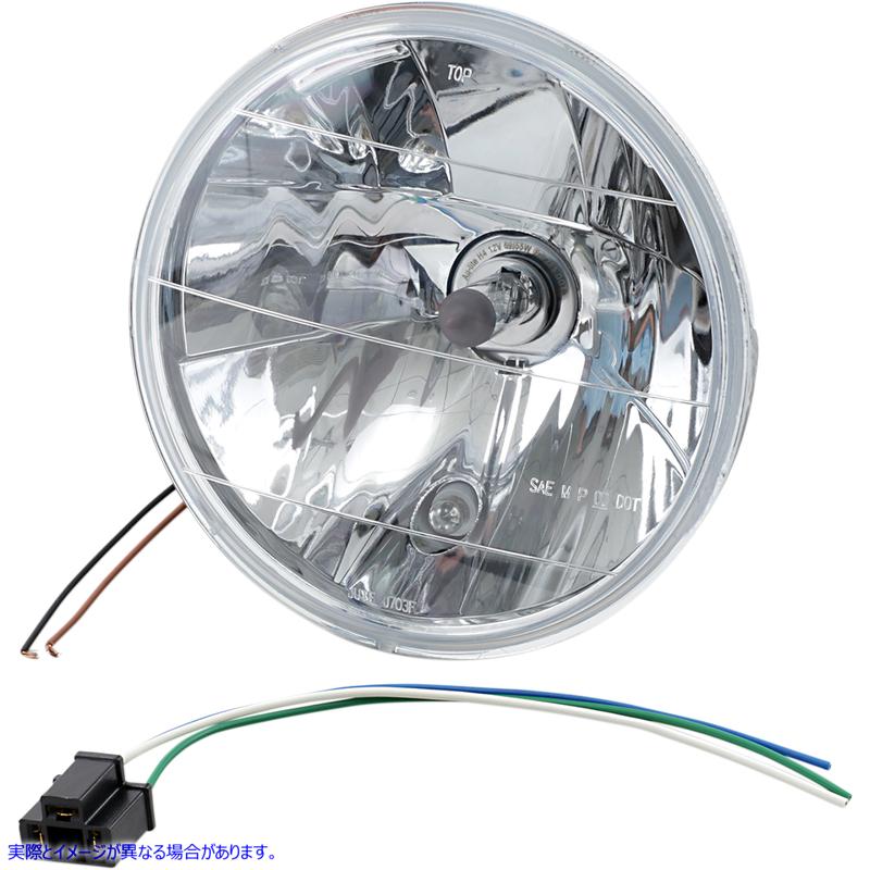 取寄せ 7インチヘッドライト（ランニングライト付き） ドラッグスペシャリティーズ 7 Headlight with Running Light DS280189 DS280189