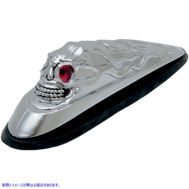 取寄せ スカルヘッド - イルミネーションアイ - クローム ドラッグスペシャリティーズ Skull Head -Illuminated Eyes - Chrome DS-287533 DS287533