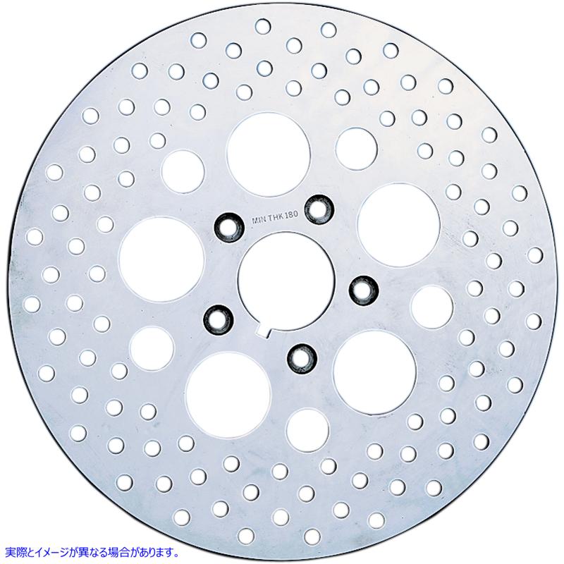 取寄せ ドリルドブレーキローター - リア - 11.5インチ - ハーレーダビッドソン ドラッグスペシャリティーズ Drilled Brake Rotor - Rear - 11.5 - Harley-Davidson DS-325734 DS325734