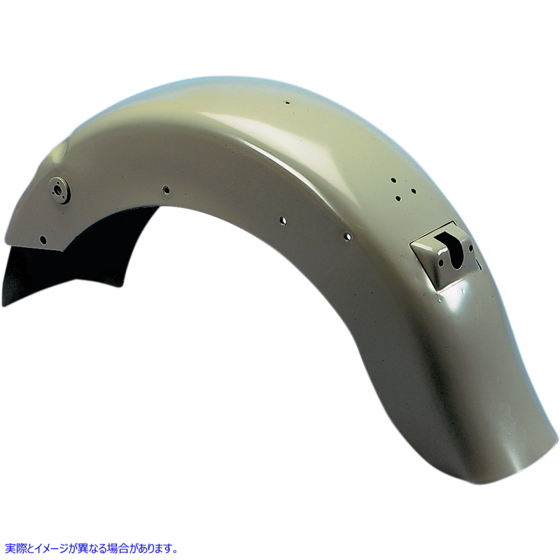 取寄せ スムーズリアフェンダー - テールライトマウント付き/ウィンカーマウントインデントなし - スチール ドラッグスペシャリティーズ Smooth Rear Fender - with Taillight Mount/No Turn Signal Mount Indents - DS-380069 DS380069