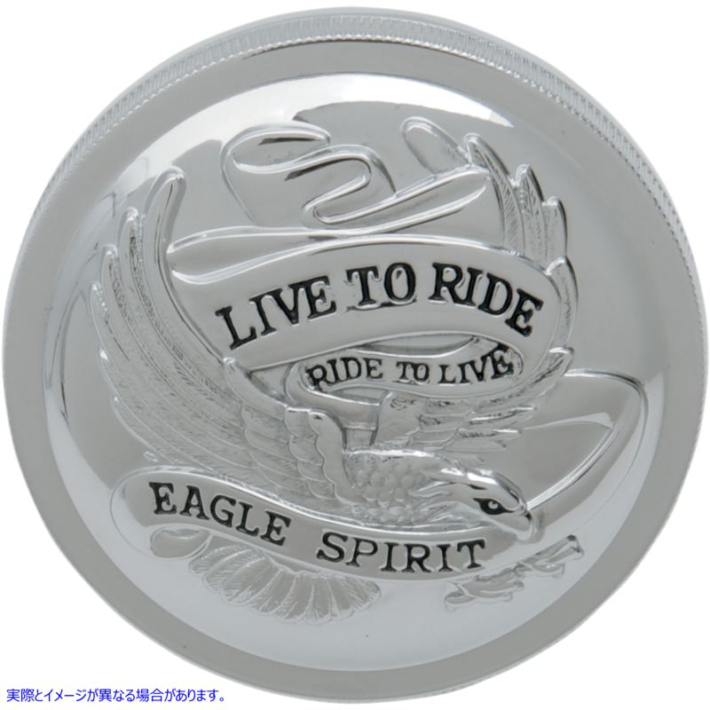 取寄せ 「Live to Ride」ガスキャップ - 通気孔付き - クローム ドラッグスペシャリティーズ Live to Ride Gas Cap - Vented - Chrome DS-390134 DS390134