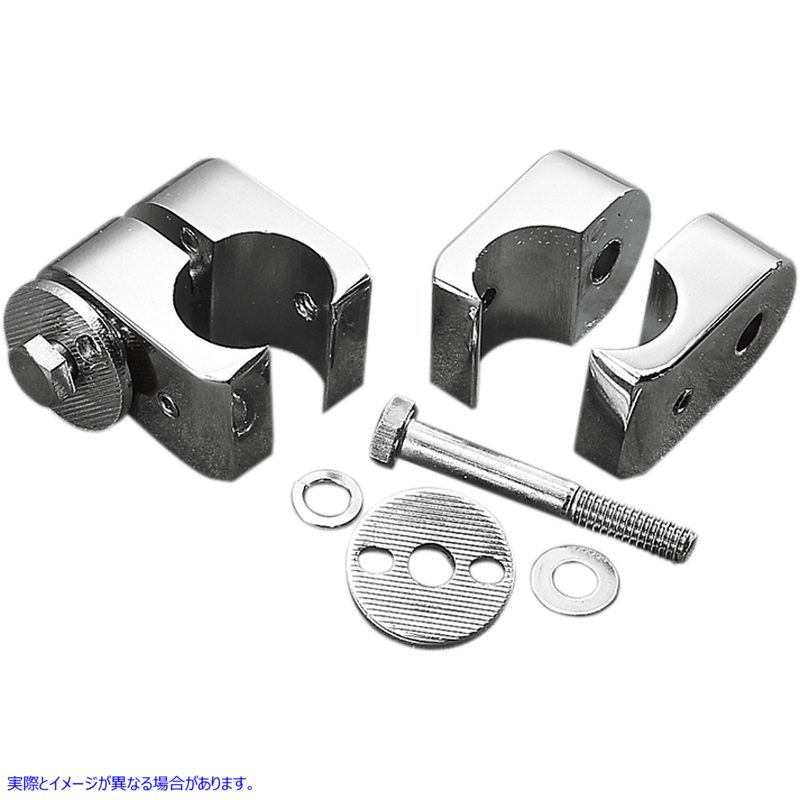取寄せ ユニバーサルエンジンガードクランプ - クローム - 1インチ ドラッグスペシャリティーズ Universal Engine Guard Clamps - Chrome - 1 DS-720218 DS720218