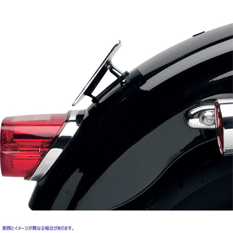取寄せ フェンダーナンバープレートマウント - クローム ドラッグスペシャリティーズ Fender License Plate Mount - Chrome DS-720814 DS720814