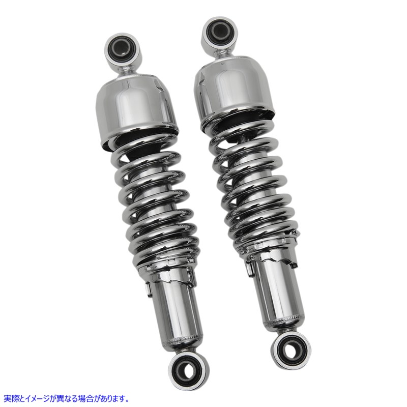 取寄せ 交換用ショックアブソーバー - クローム - 11.5インチ ドラッグ ショック Replacement Shock Absorbers - Chrome - 11.5 1310-1296 13101296