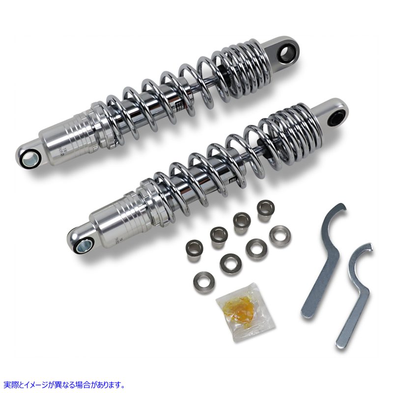 取寄せ プレミアム車高調整式ショックアブソーバー - クローム - ヘビーデューティー - 13.5インチ ドラッグ ショック Premium Ride-Height Adjustable Shocks - Chrome - Heavy Duty - 13.5 1310-1841 13101841