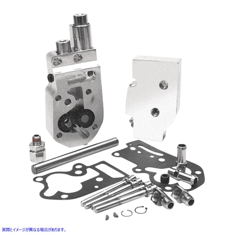 取寄せ Flow Pro 1ビレットオイルポンプ完全アセンブリ ジムズ Flow Pro 1 Billet Oil Pump - Polished 1754 DS197094