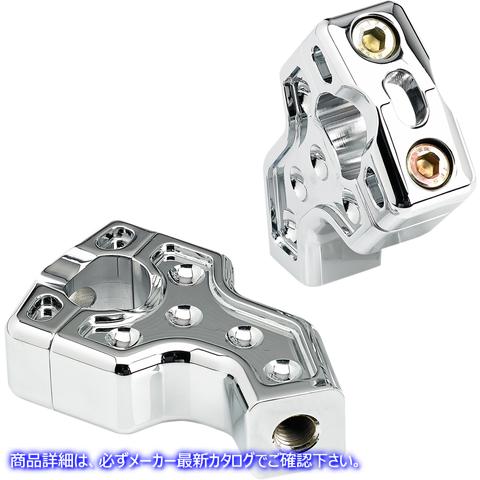 取寄せ プルバックハンドルバーライザー - クローム ジョーカーマシーン Pullback Handlebar Risers - Chrome 03-866C 06020722