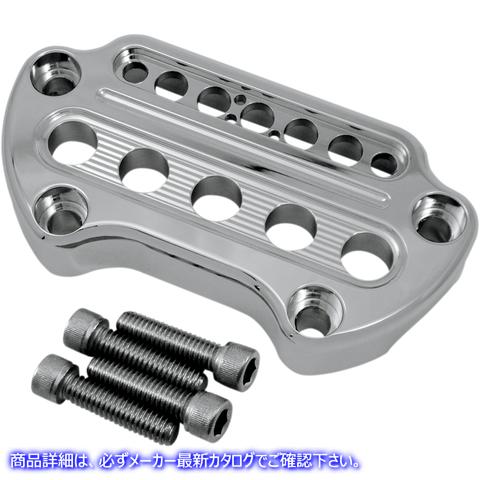 取寄せ インジケーターライトハンドルバークランプ - 計器用カットアウト - クローム ジョーカーマシーン Indicator Light Handlebar Clamp - Instrument Cutout - Chrome 10-306C 06030396