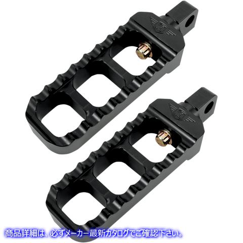 取寄せ 調整可能な鋸歯状フットペグ - ブラック ジョーカーマシーン Adjustable Serrated Footpegs - Black 08-61-1B 16201148