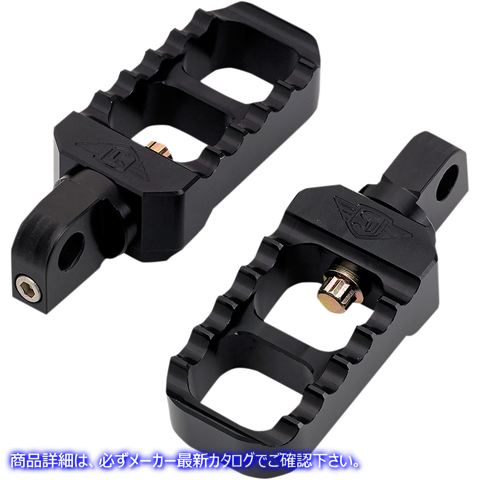 取寄せ 調整可能なスタビーフットペグ - ブラック ジョーカーマシーン Adjustable Stubby Footpegs - Black 08-642-1B 16201626