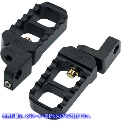 取寄せ 調整可能なスタビーフットペグ - ブラック - XL ジョーカーマシーン Adjustable Stubby Footpegs - Black - XL 08-642-3B 16201628